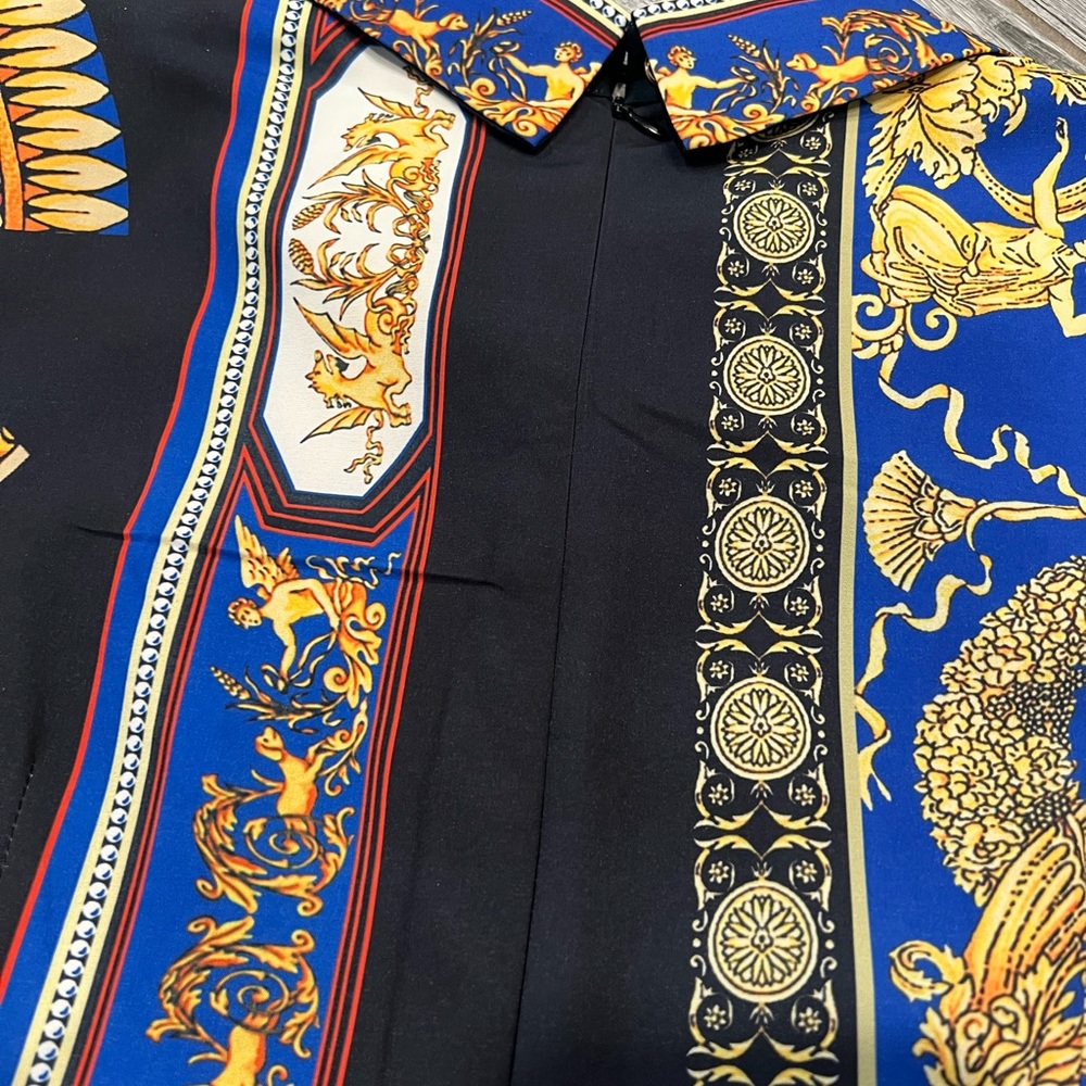Multicolor navy blue dress - Picture 6 of 6